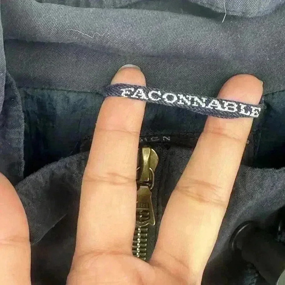 Vintage Faconnable Hidden Hoodie Pull Over Jacket 1/4 Zip Windbreaker Mens XL - Picture 8 of 16